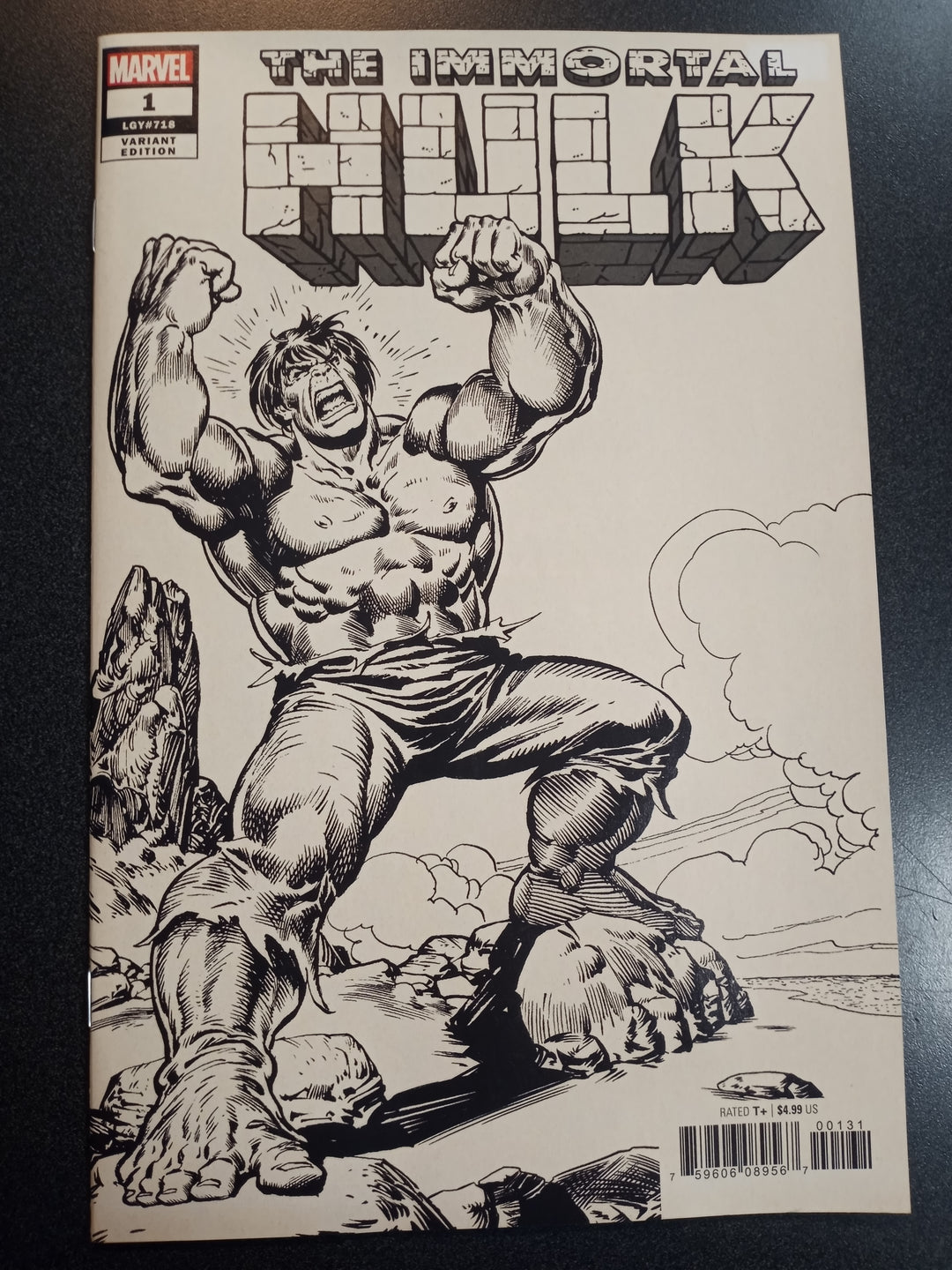 Immortal Hulk #1 1:1000 Buscema Remastered Sketch Variant