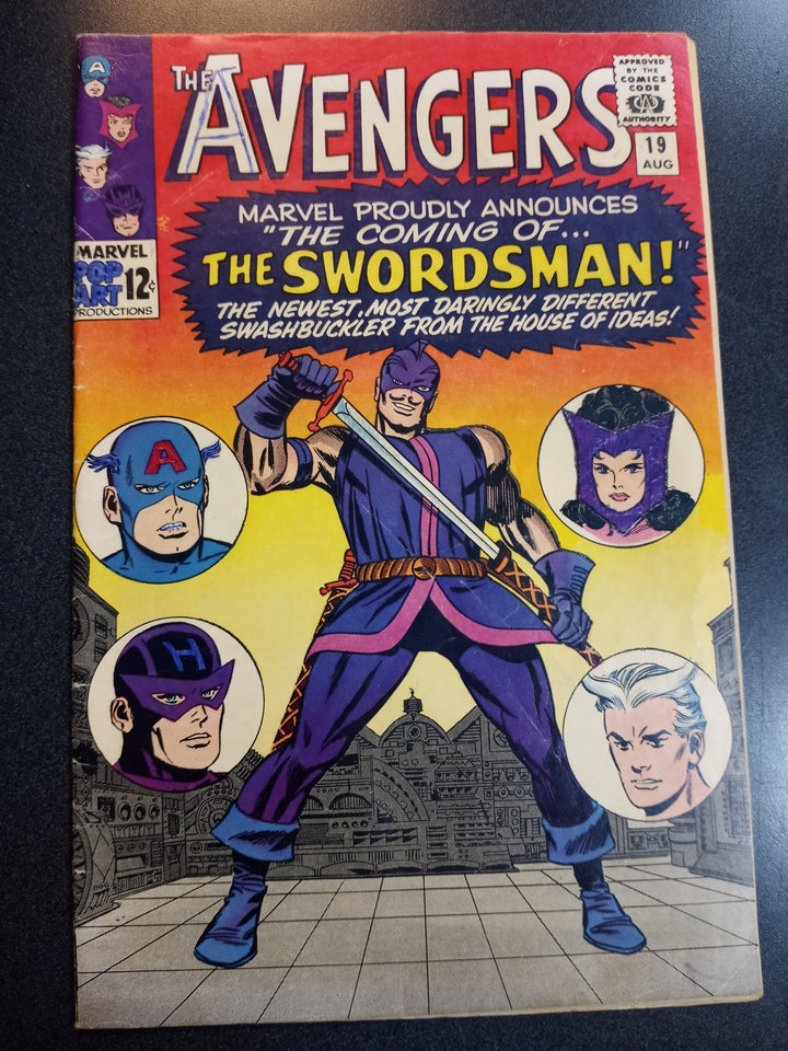 Avengers #19 (Poor, Writing on cover) First appearance of the Swordsman