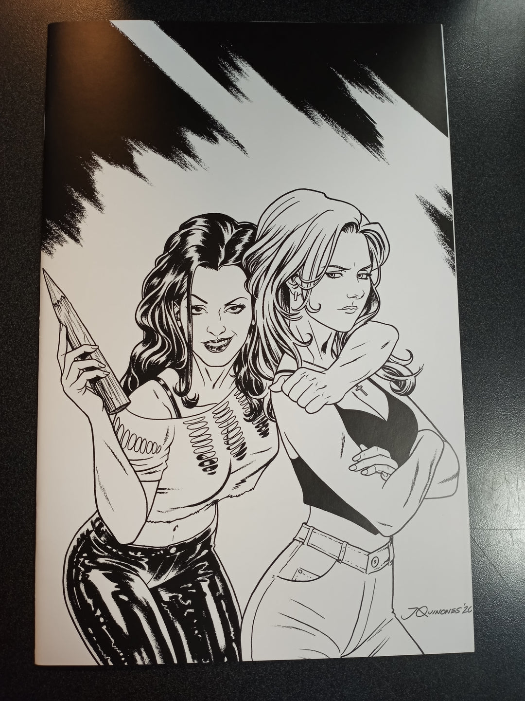 Buffy the Vampire Slayer Faith #1 Quinones One Per Store B&W Virgin Variant