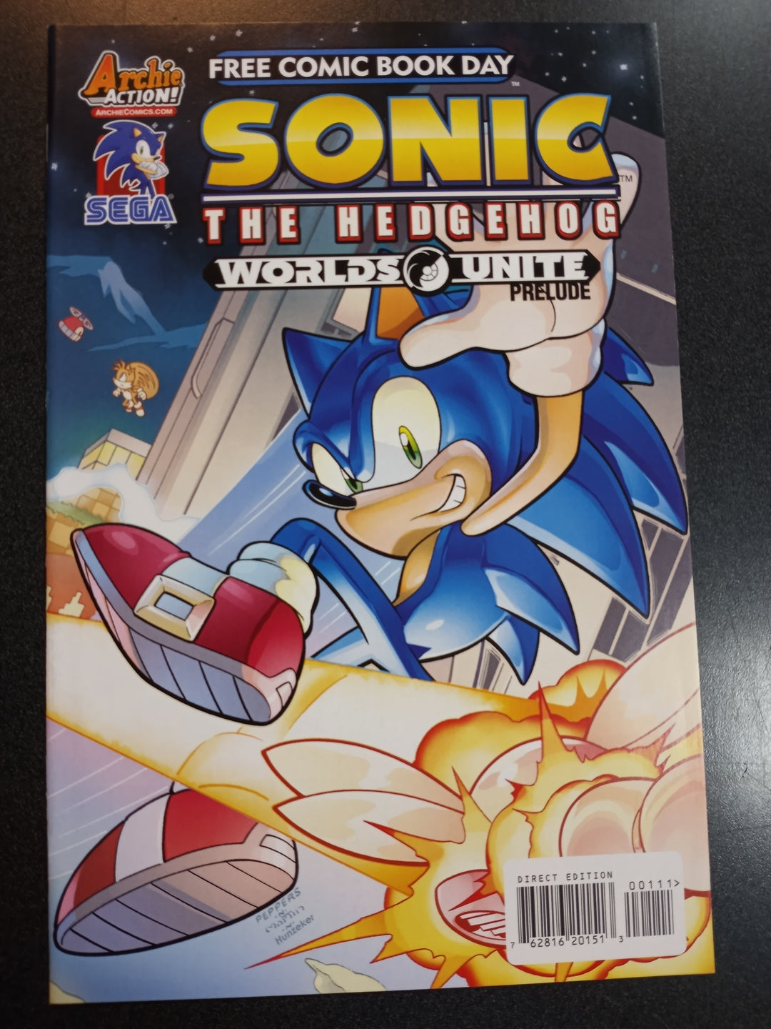 Sonic The Hedgehog Mega Man Worlds Unite FCBD Prelude