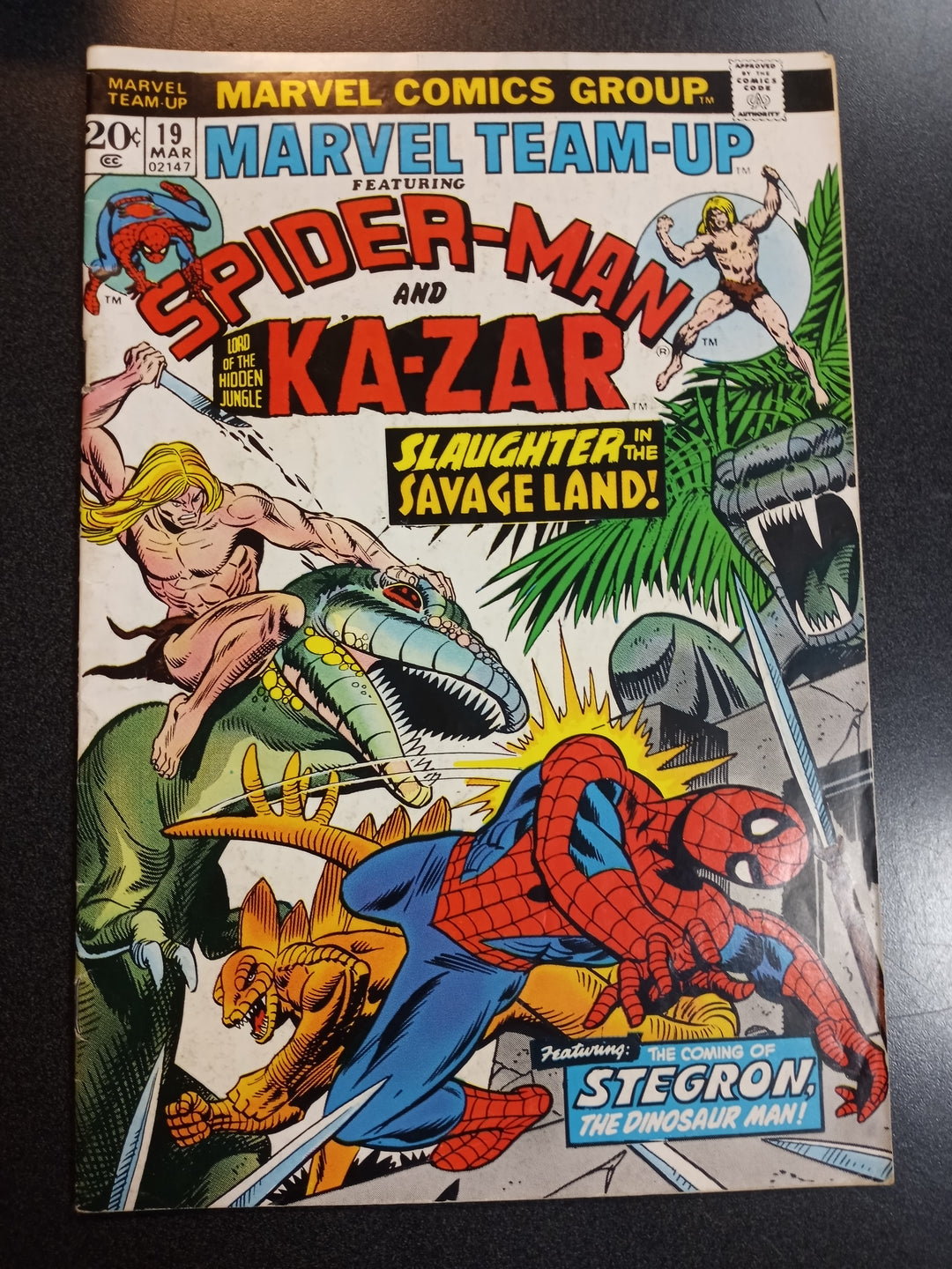 Marvel Team-Up #19 Spider-Man and Ka-Zar FN+ First appearance of Stegron