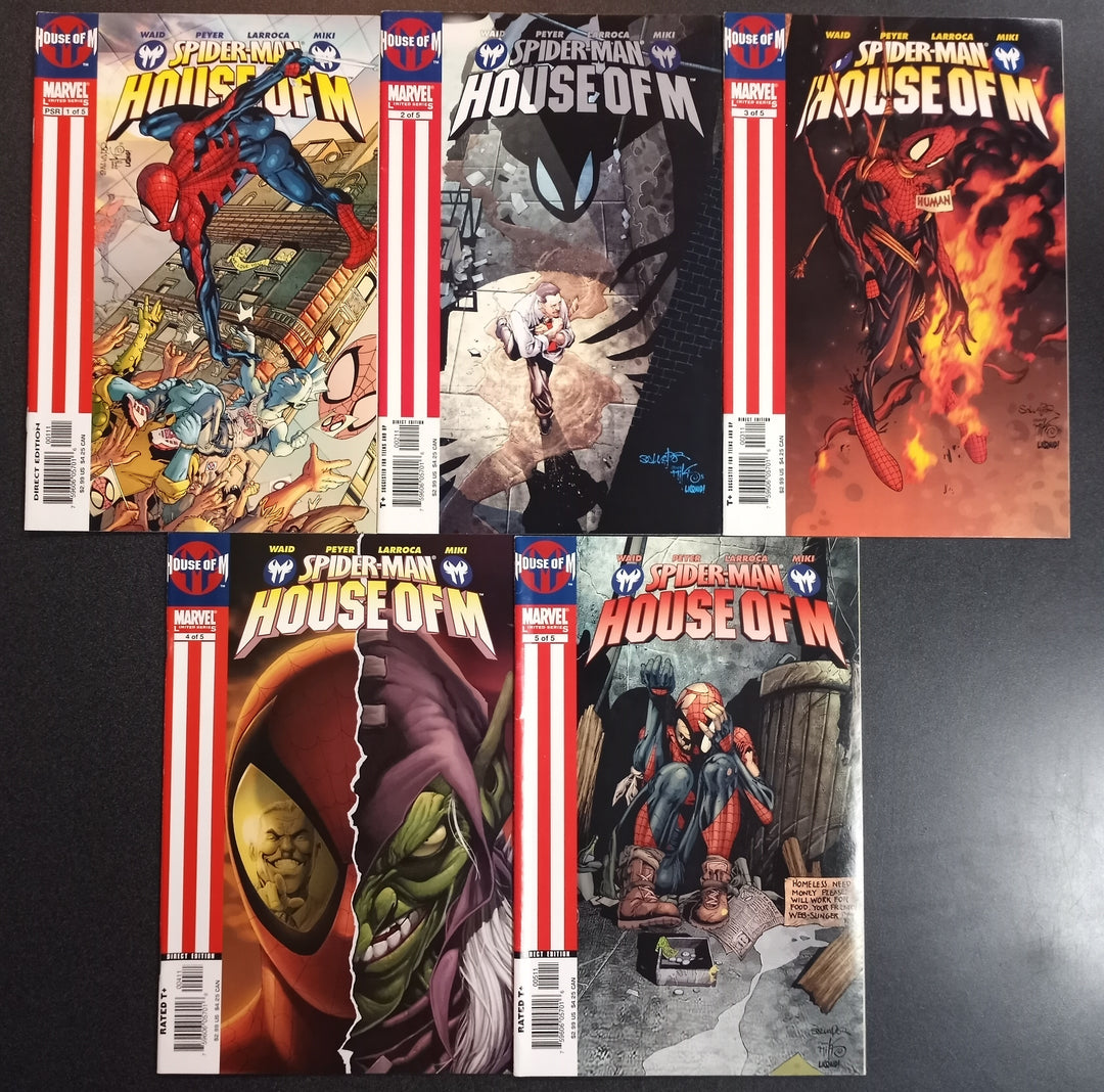 Spider-Man House of M #1 - 5 Set VF/NM