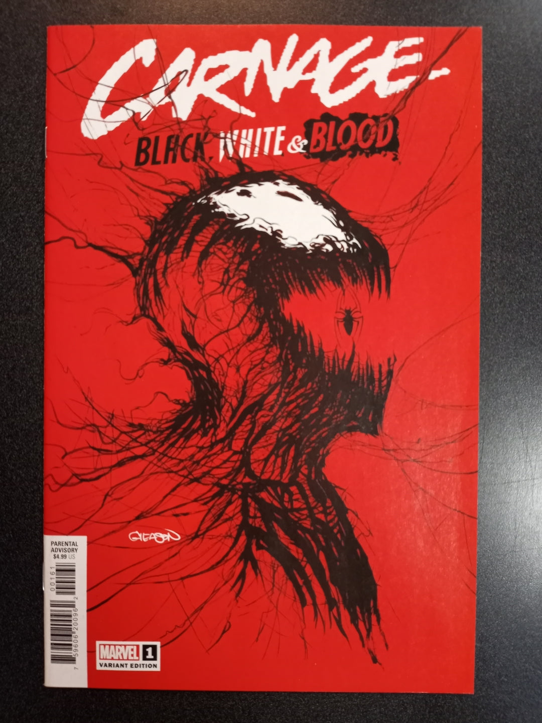 Carnage Black White and Blood #1 Gleason Variant