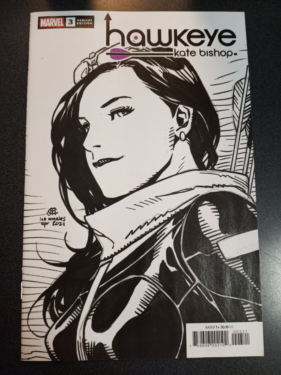 Hawkeye Kate Bishop #3 (Of 5) Cheung Headshot Sketch Variant