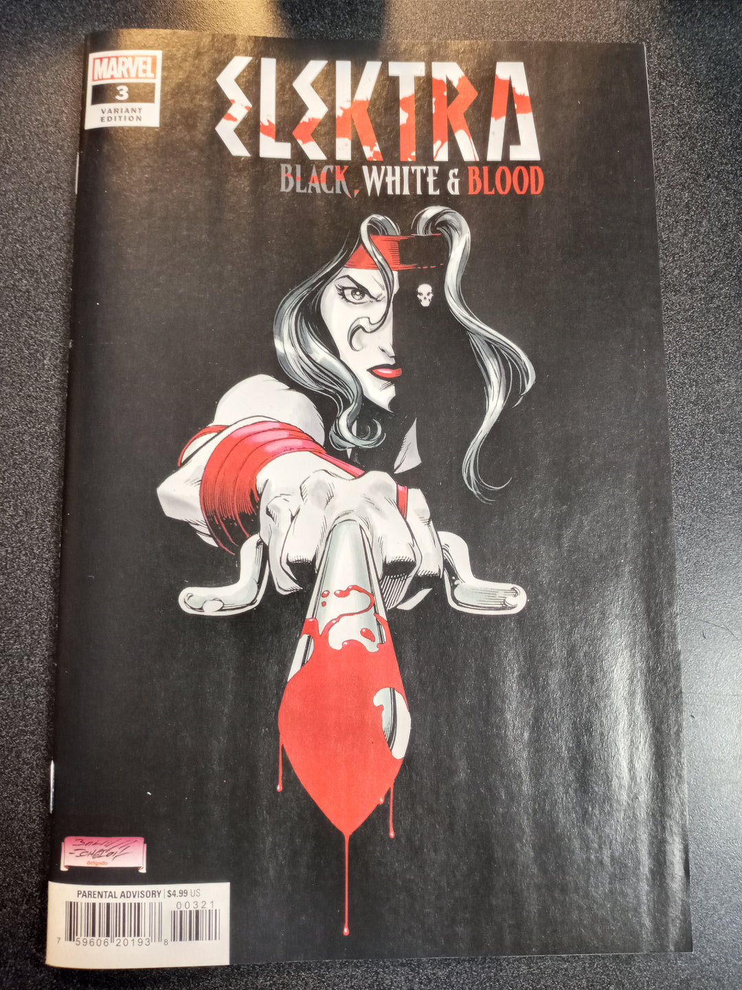 Elektra Black White Blood #3 (Of 4) Bagley Variant