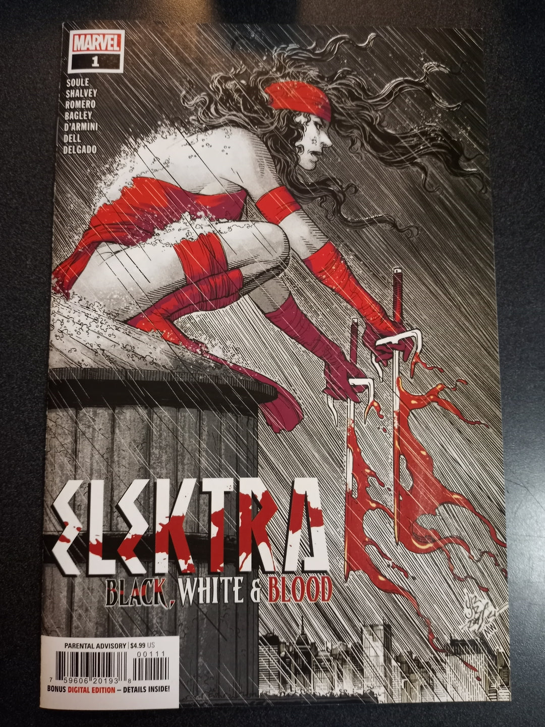 Elektra Black White Blood #1 (Of 4)