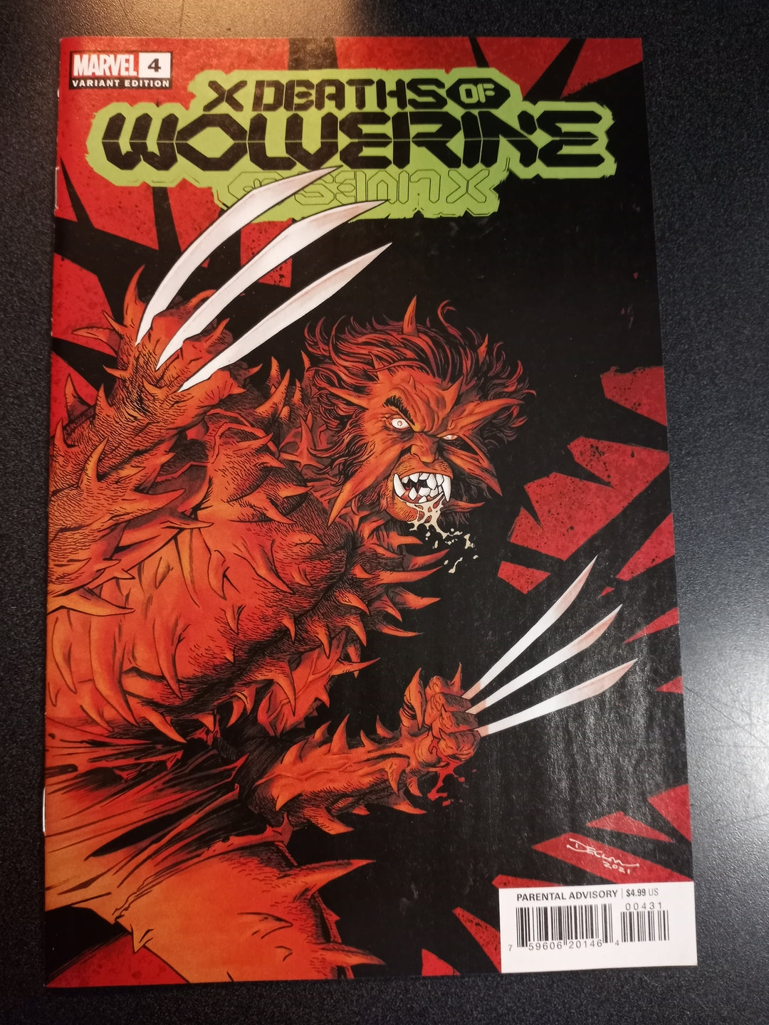 X Deaths Of Wolverine #4 (Of 5) Shalvey Omega Spoiler Variant