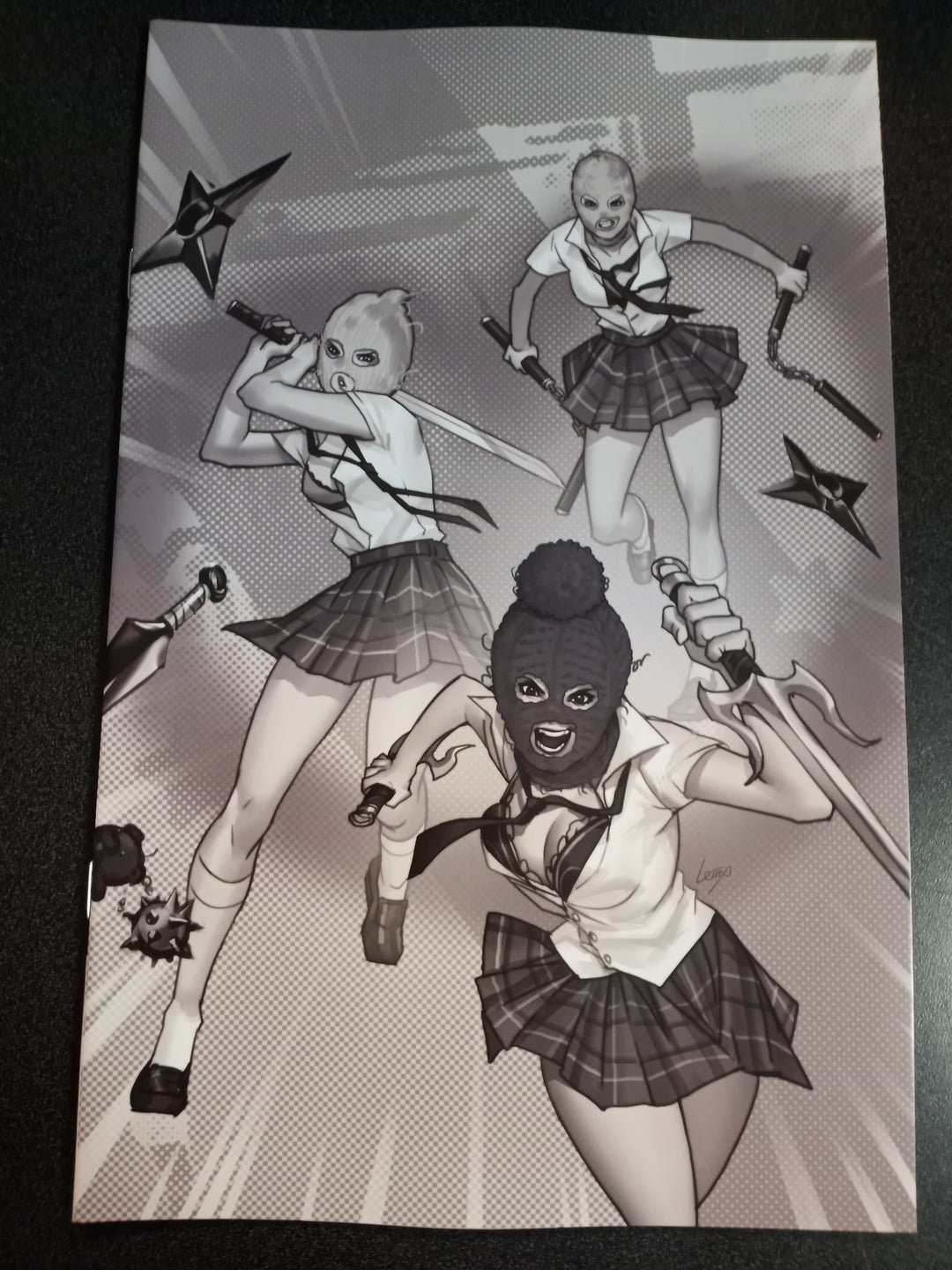 Ninjettes #1 Cover V 10 Copy Foc Variant Edition Leirix Black & White Virgin