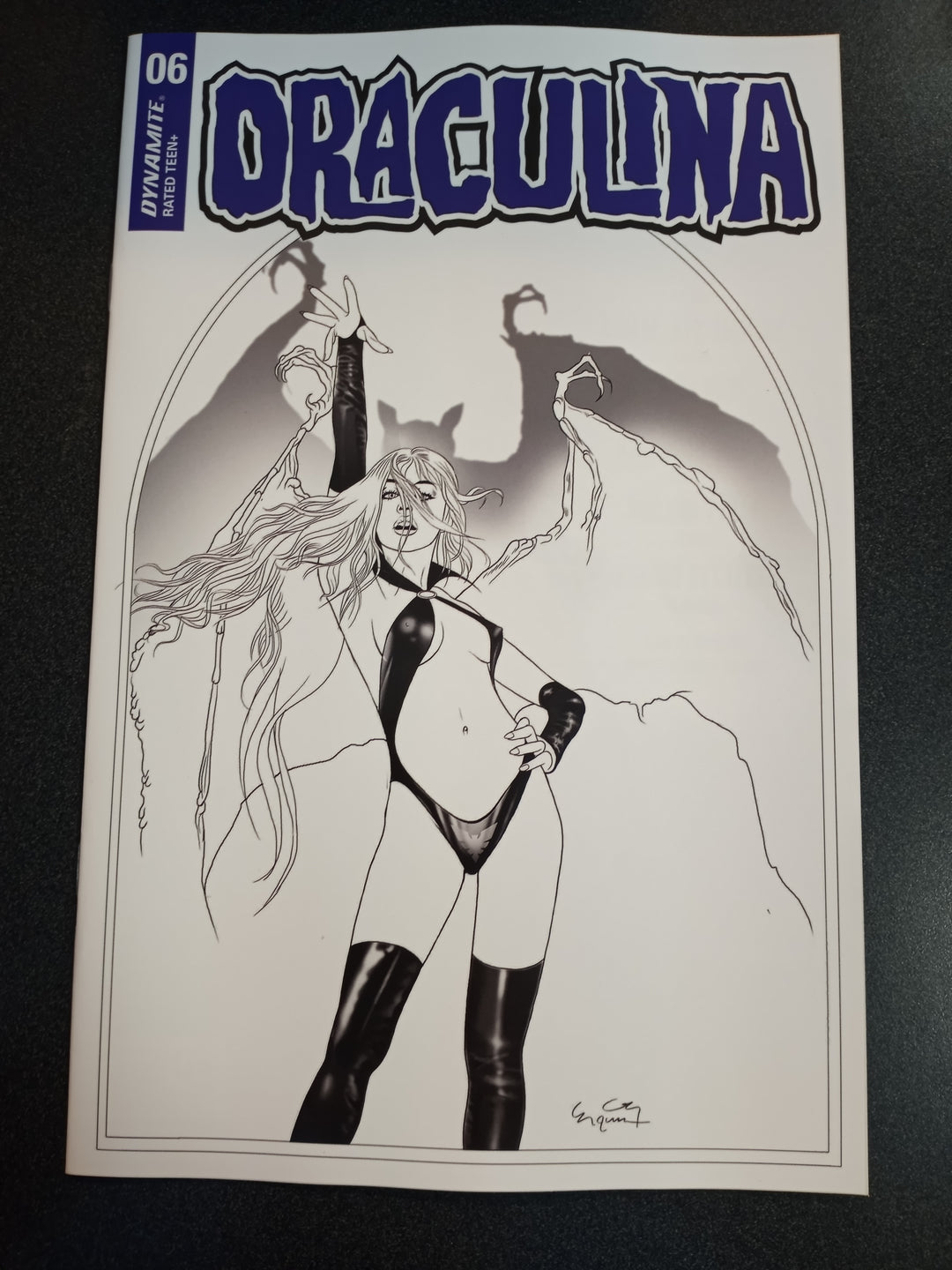 Draculina #6 Cover P 7 Copy Foc Variant Edition Gunduz Black & White
