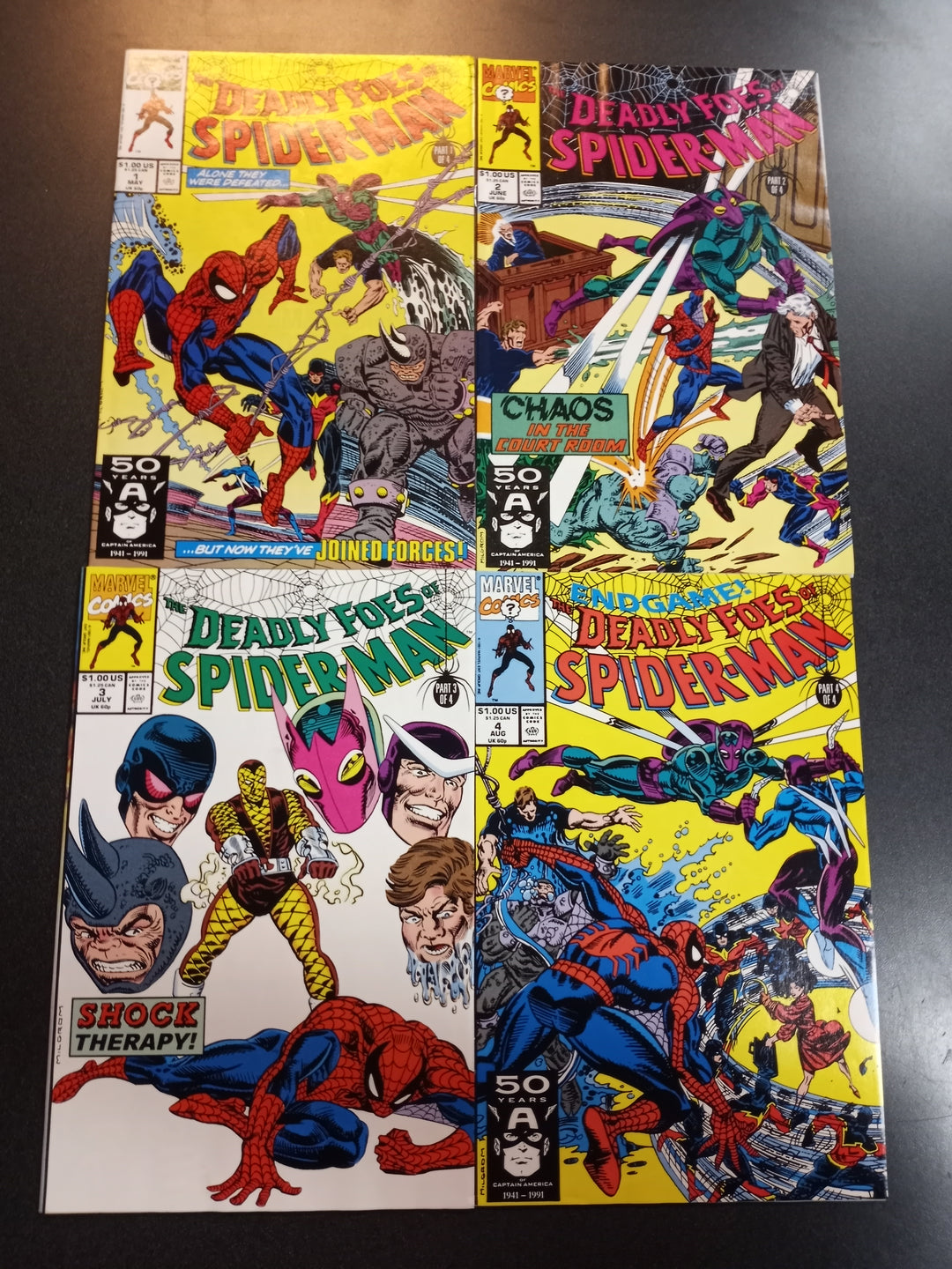 Deadly Foes of Spider-Man #1 - 4 Set VF/NM