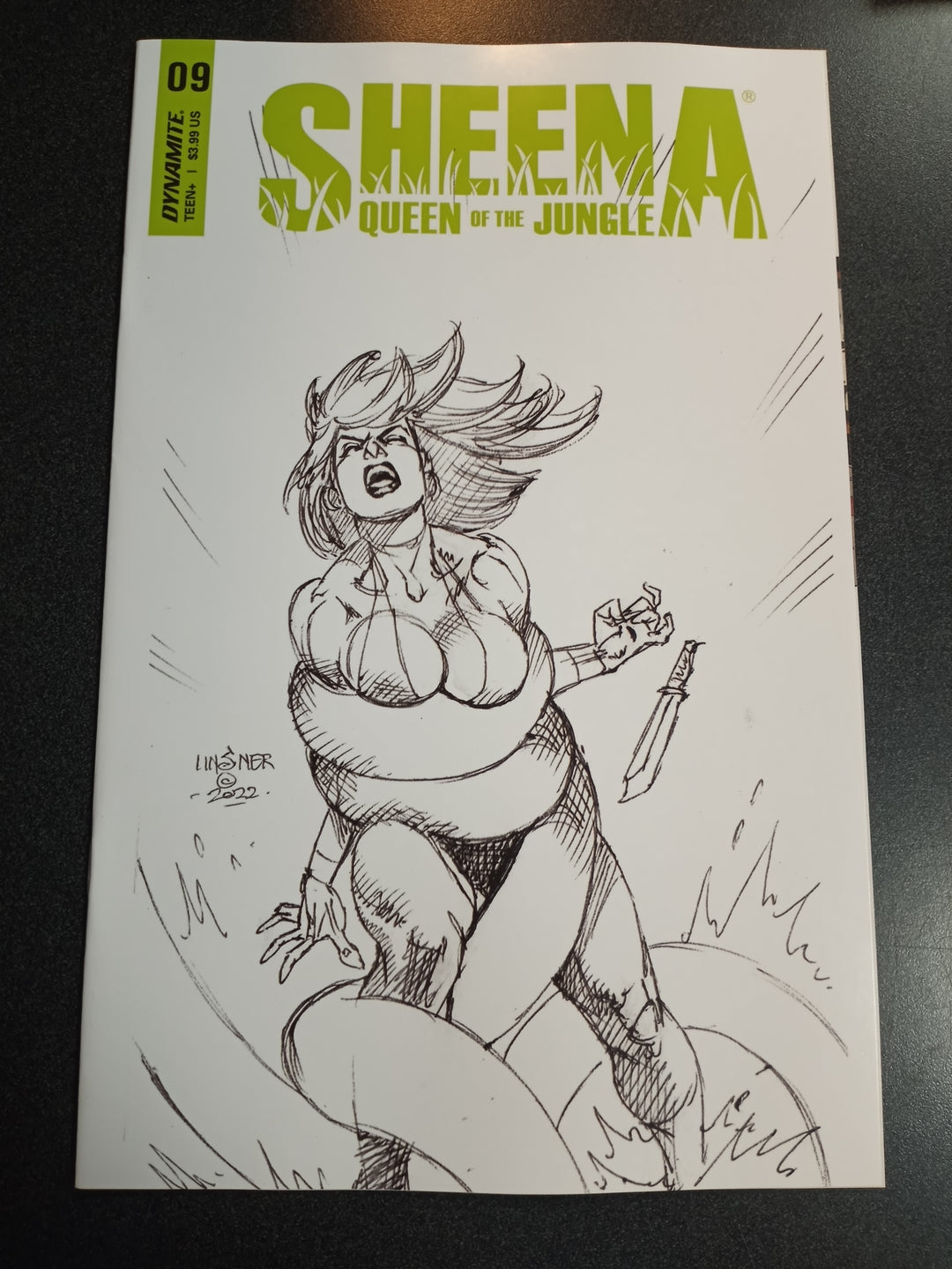 Sheena Queen Jungle #9 Cover F 10 Copy Variant Edition Linsner Black & White