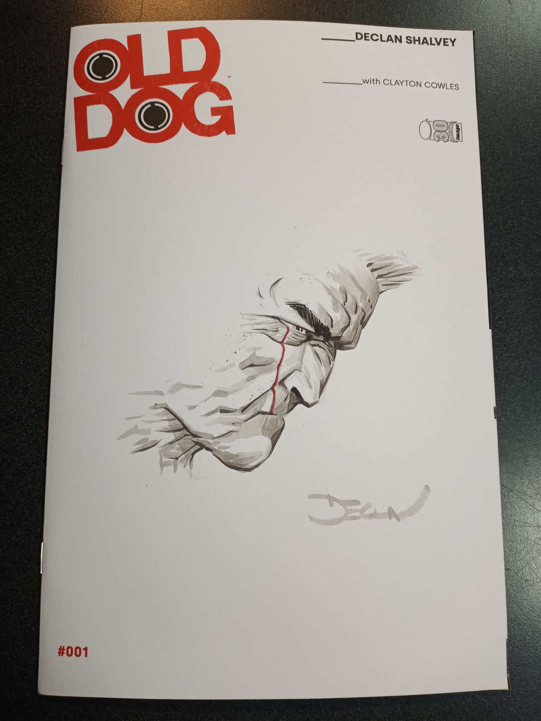 Old Dog #1 Cover F 250 Copy Variant Edition Declan Original Sketch