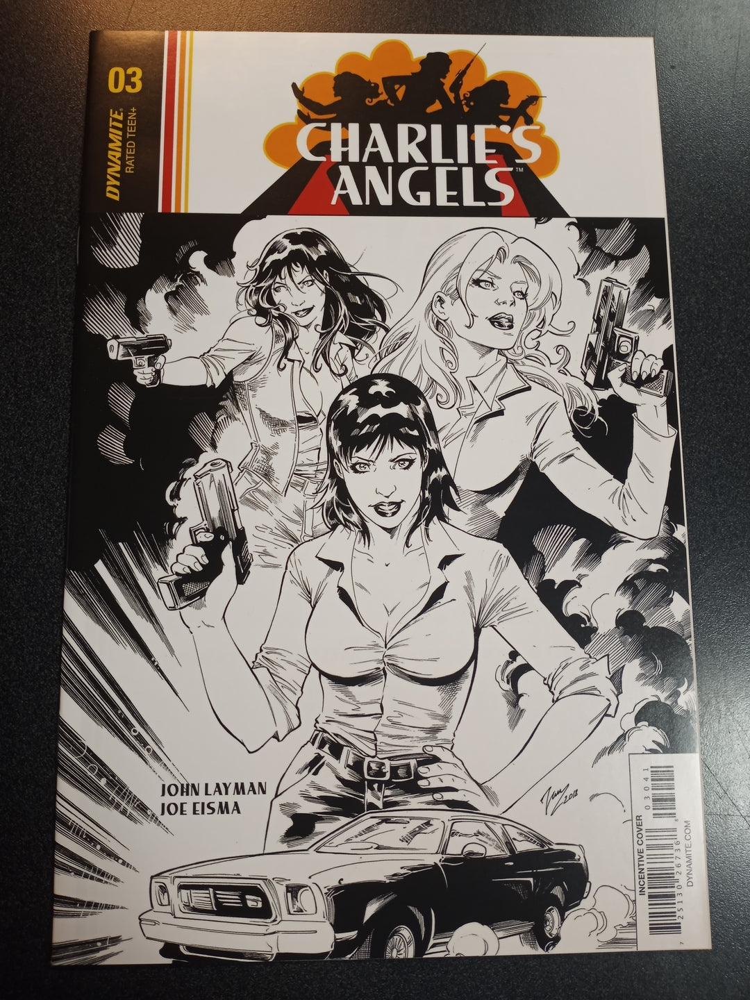 Charlies Angels #3 Cover D Cifuentes B&W Variant