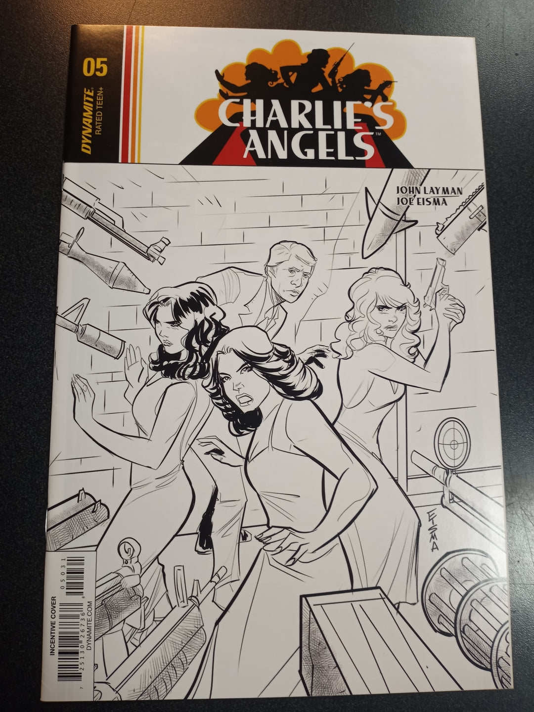 Charlies Angels #5 1:10 Eisma B&W Variant