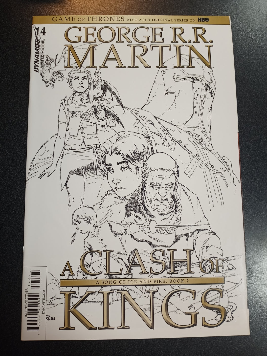 Game Of Thrones Clash Of Kings #14 Cover D 1:15 Rubi B&W Variant