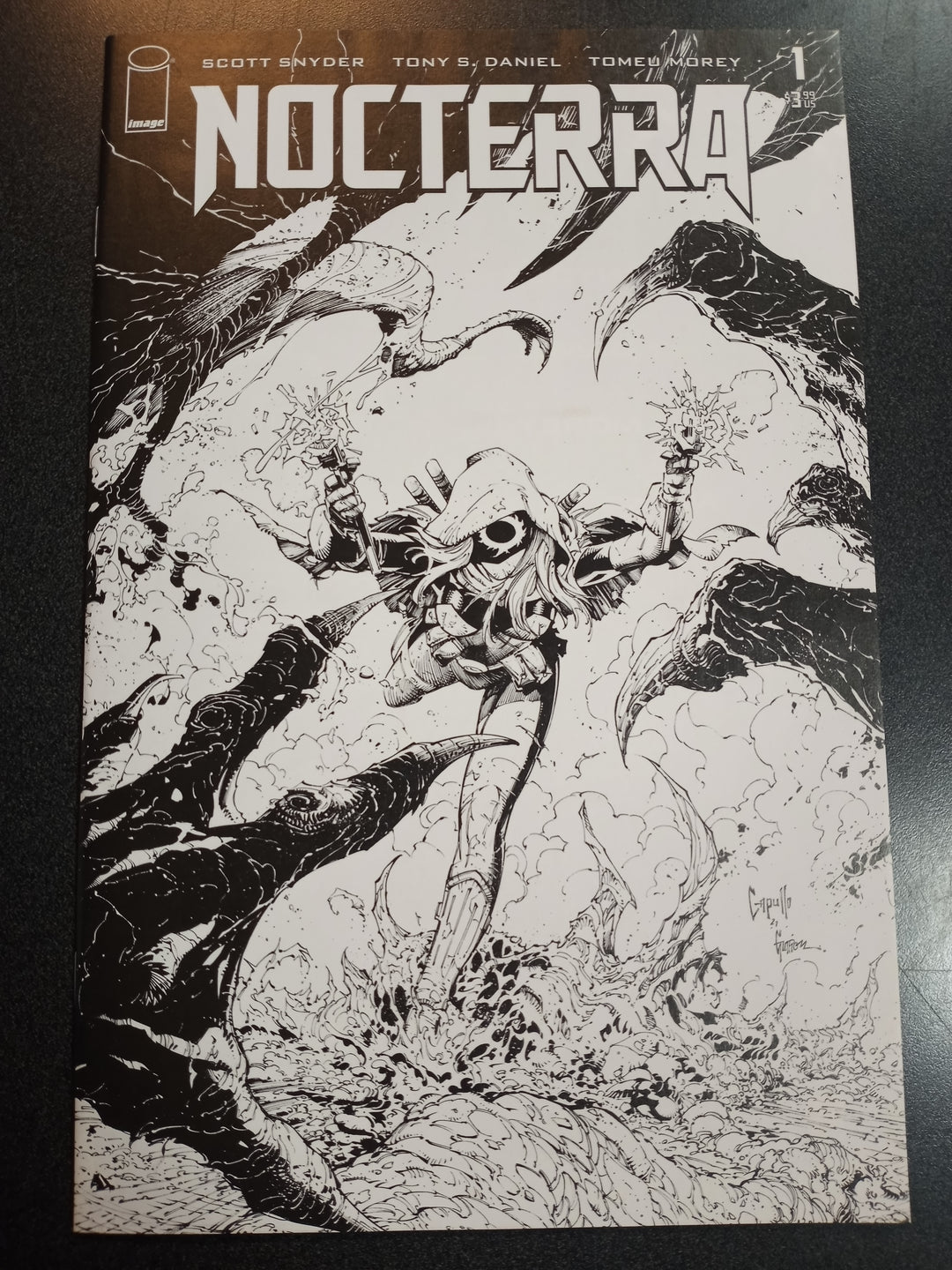 Nocterra #1 Cover L 1:50 Variant Capullo B&W