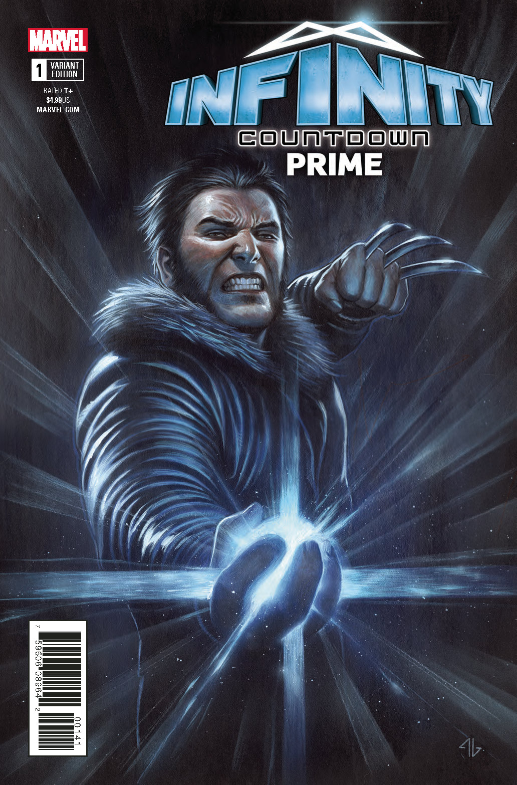 Infinity Countdown Prime #1 Logan Holds Infinity Variant