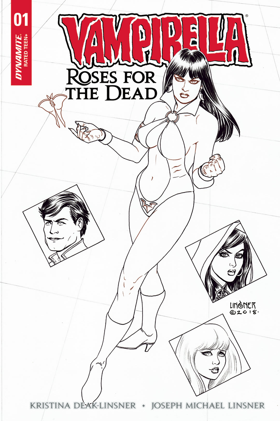 Vampirella Roses For Dead #1 (Of 5) Cover F 1:40 Variant Linsn