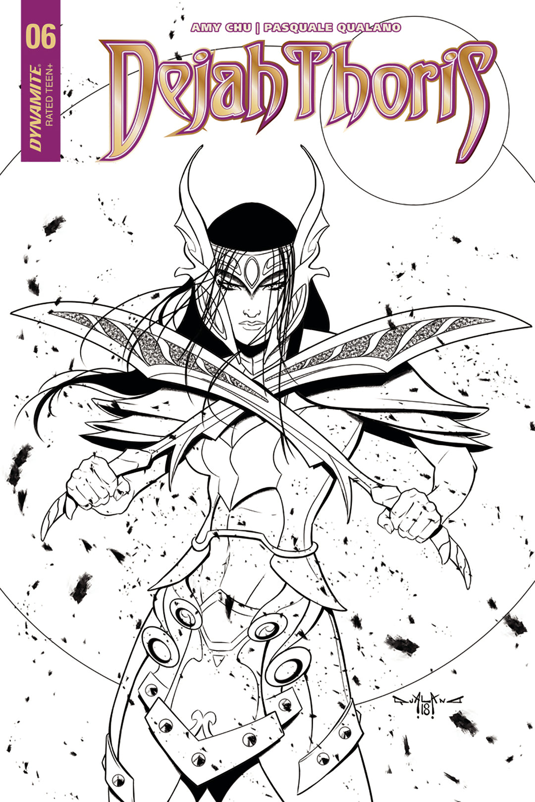 Dejah Thoris #6 Cover E 1:20 Mckone B&W Variant