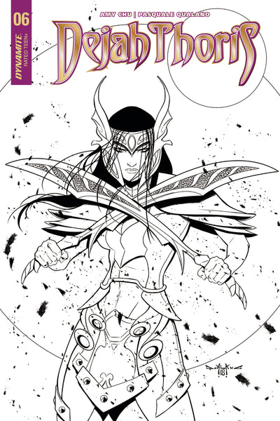 Dejah Thoris #6 Cover E 1:20 Mckone B&W Variant