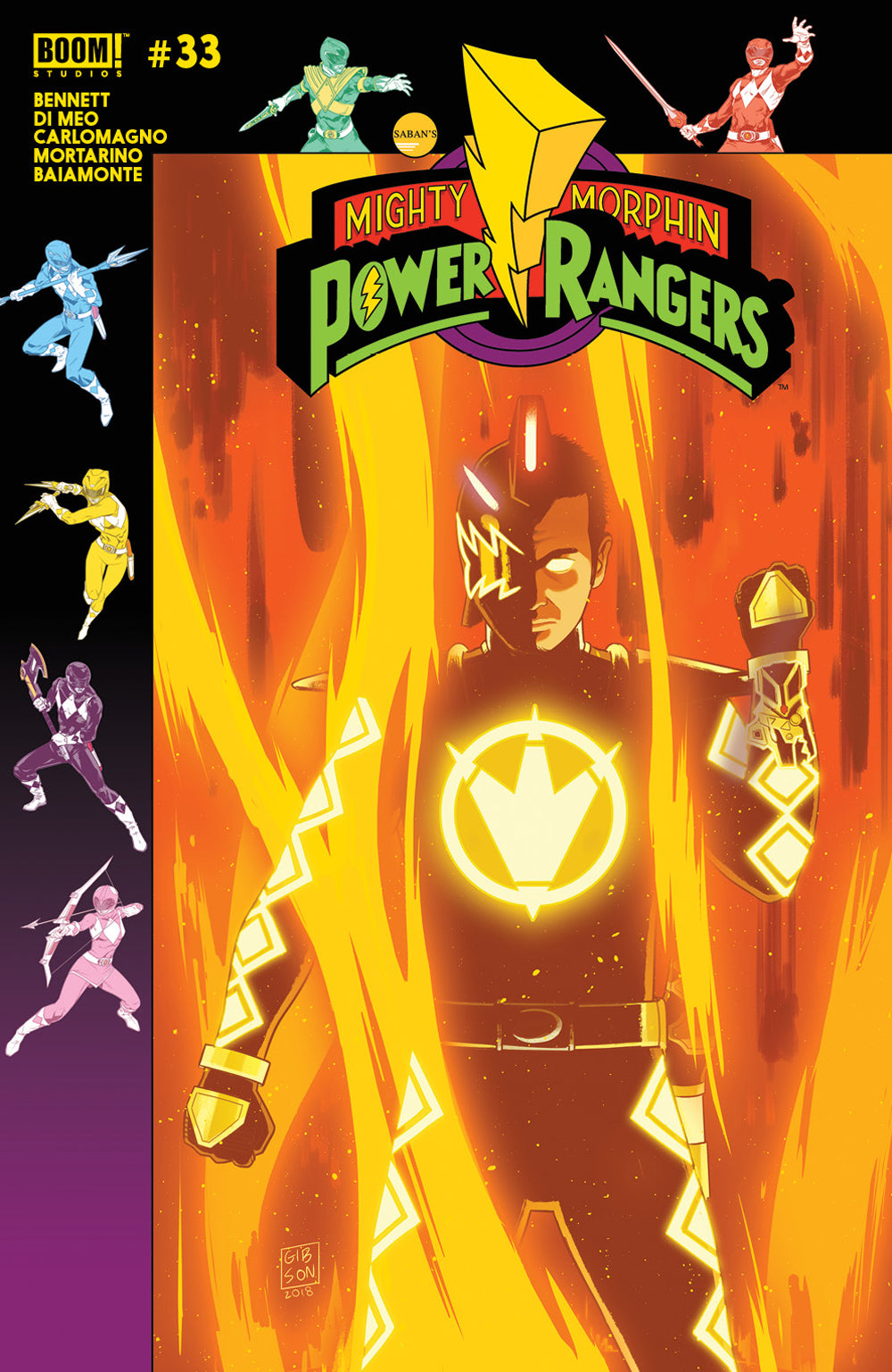 Mighty Morphin Power Rangers #33 Preorder Gibson Variant