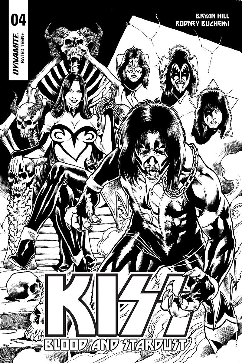 Kiss Blood Stardust #4 1:10 Buchemi B&W Variant