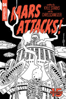 Mars Attacks #4 1:30 Schweizer B&W Variant