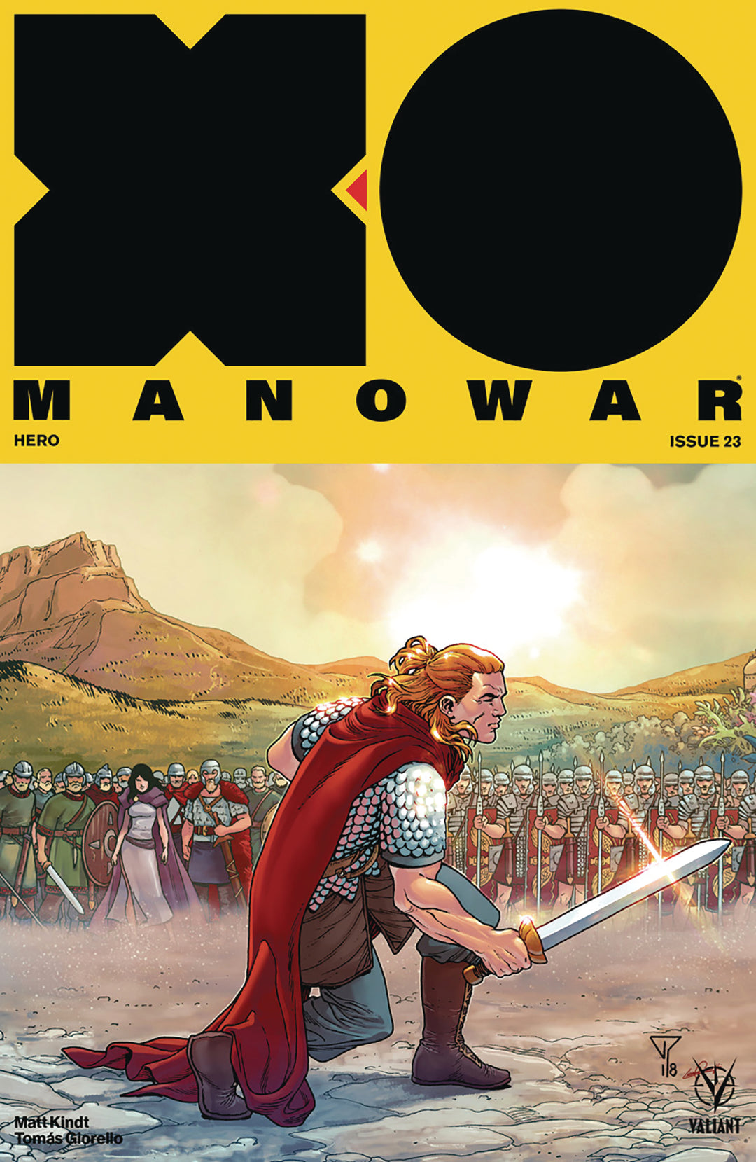 X-O Manowar (2017) #23 Cover D 1:20 Variant Interlocking