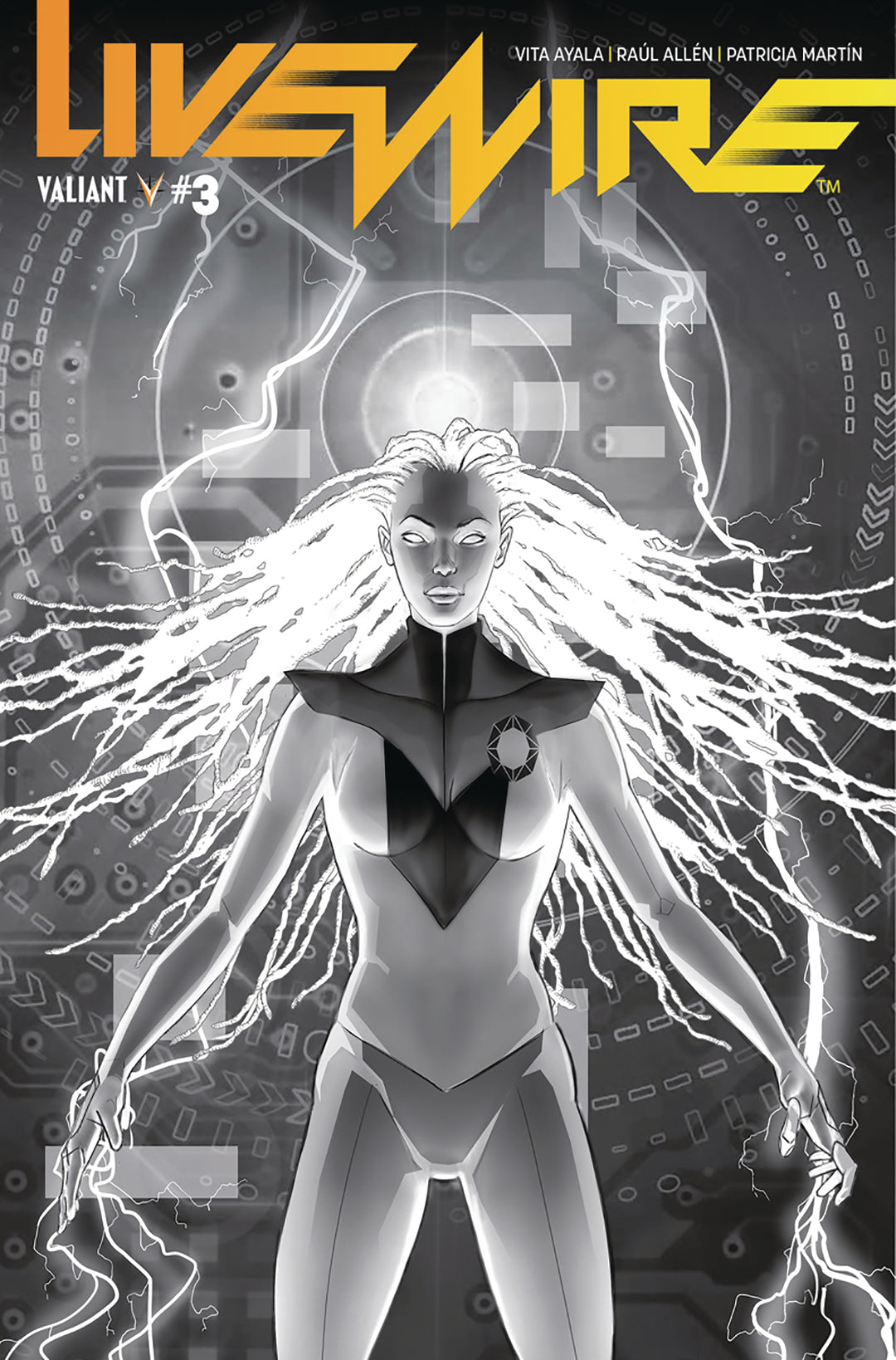 Livewire #3 Cover C B&W Pollina
