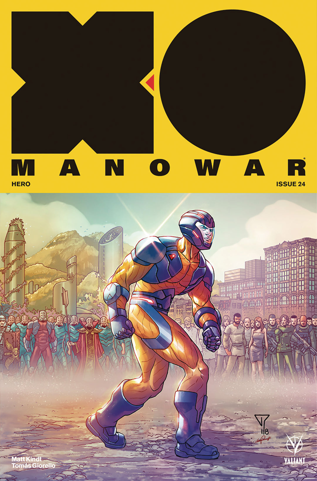 X-O Manowar (2017) #24 Cover D Portela Interlocking