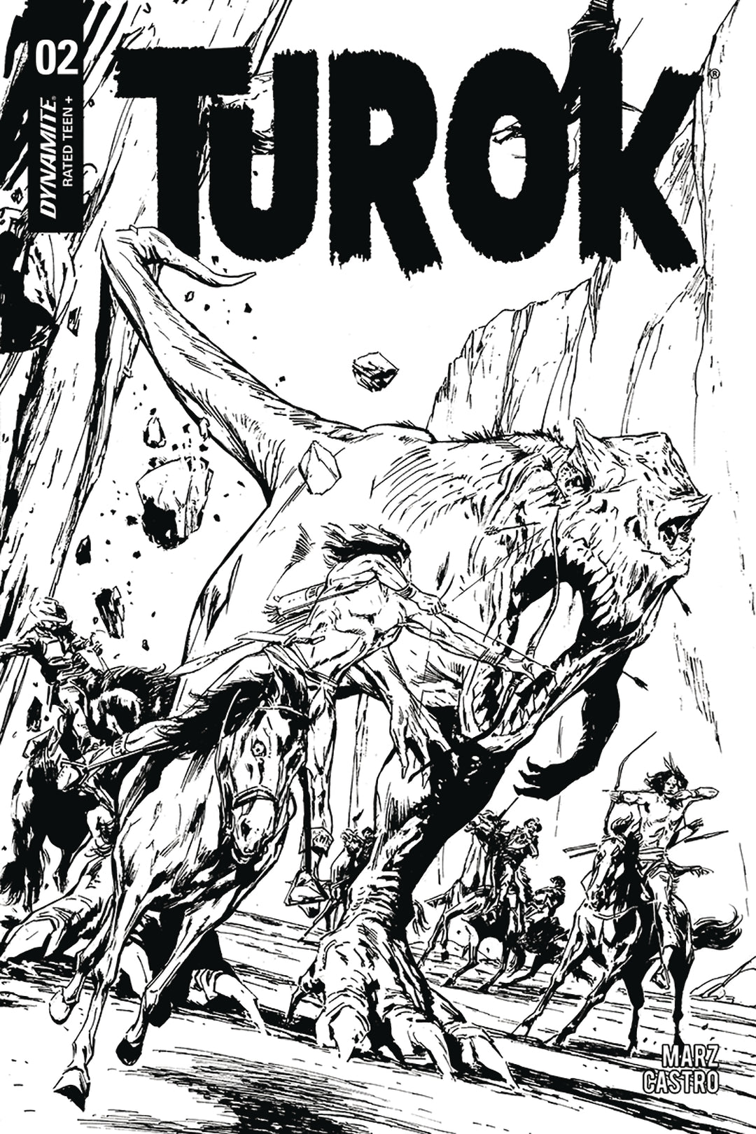 Turok #2 1:20 Guice B&W Variant