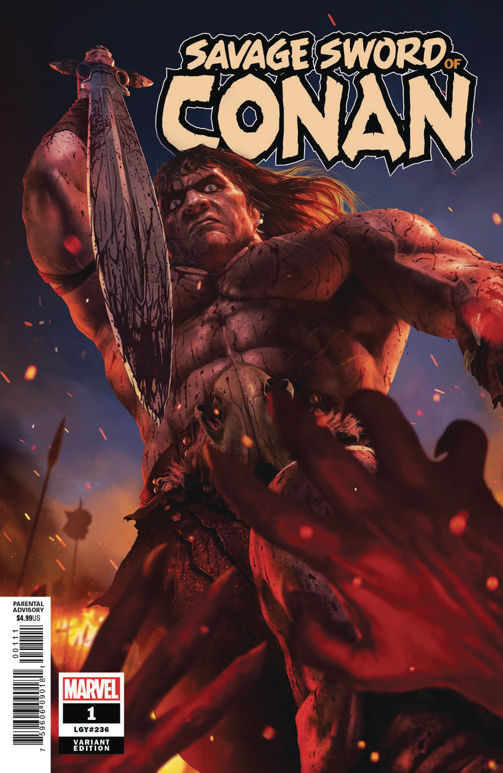 Savage Sword Of Conan #1 1:25 Rahzzah Variant