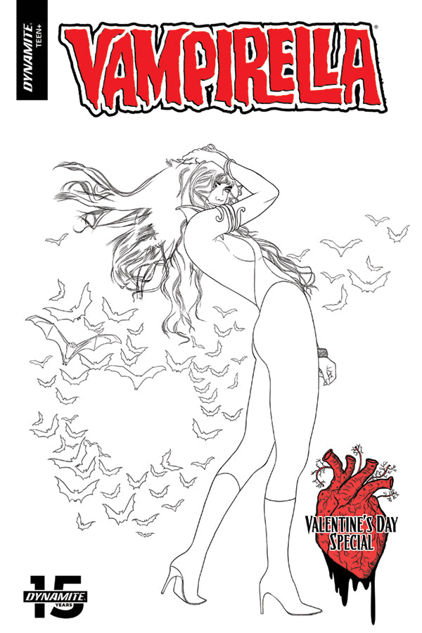 Vampirella Valentines Day Special #1 1:10 Gunduz B&W Variant