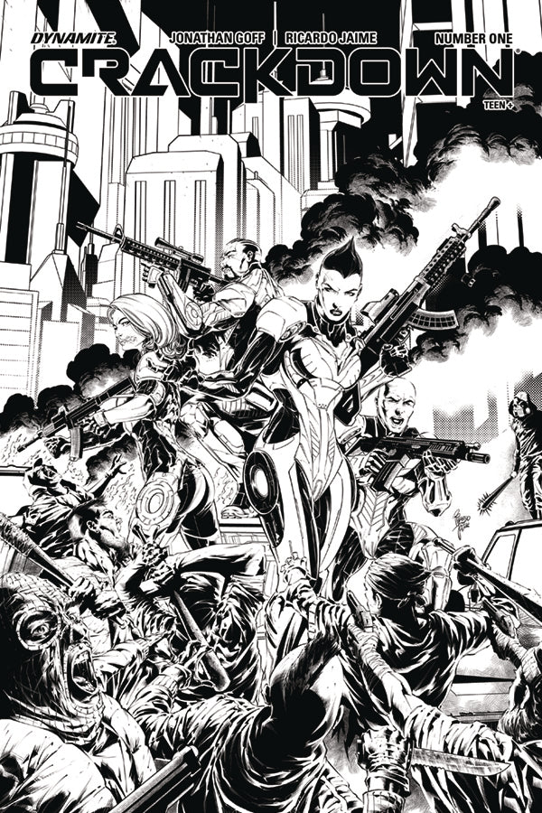 Crackdown #2 1:10 Jaime B&W Variant