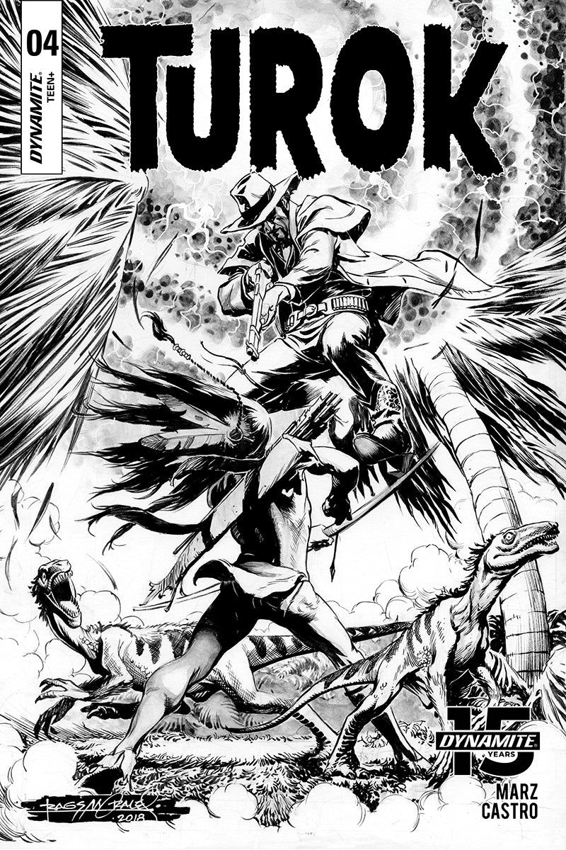 Turok #4 1:10 Morales B&W Variant