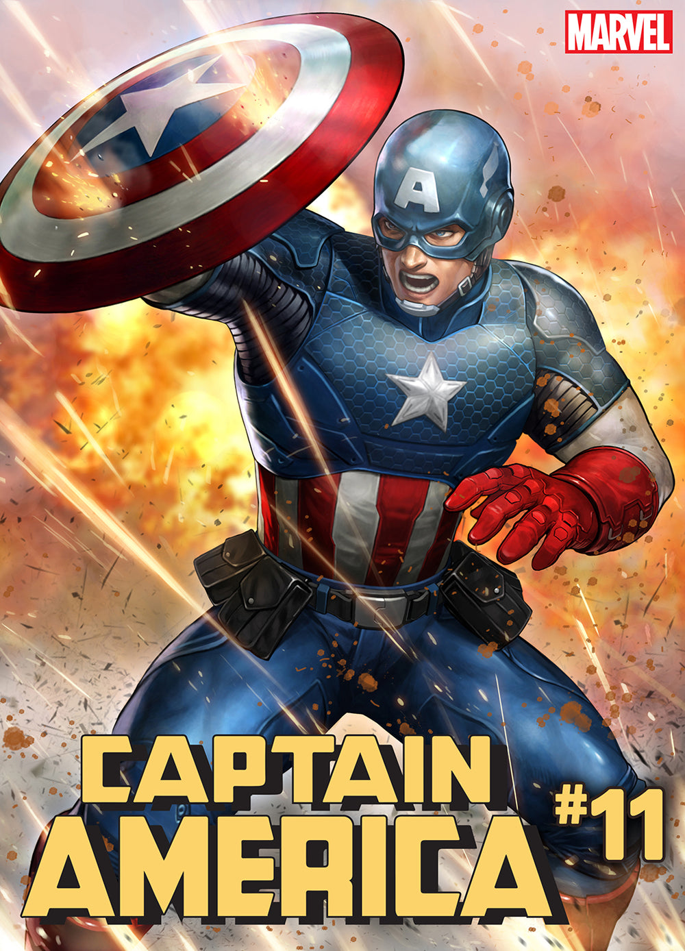 Captain America #11 Yoon Lee Marvel Battle Lines Var