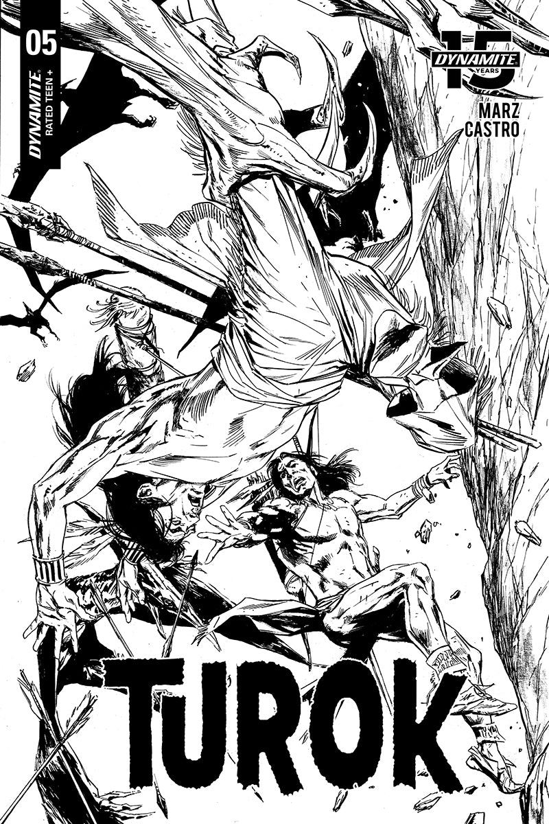 Turok #5 1:20 Guice B&W Variant