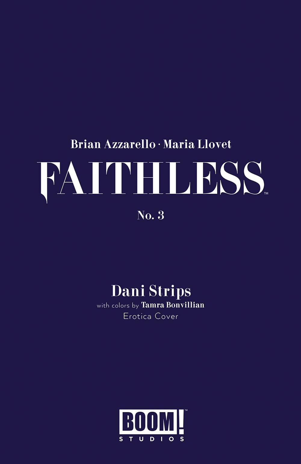 Faithless #3 (Of 6) Cover B Erotica Strips Variant