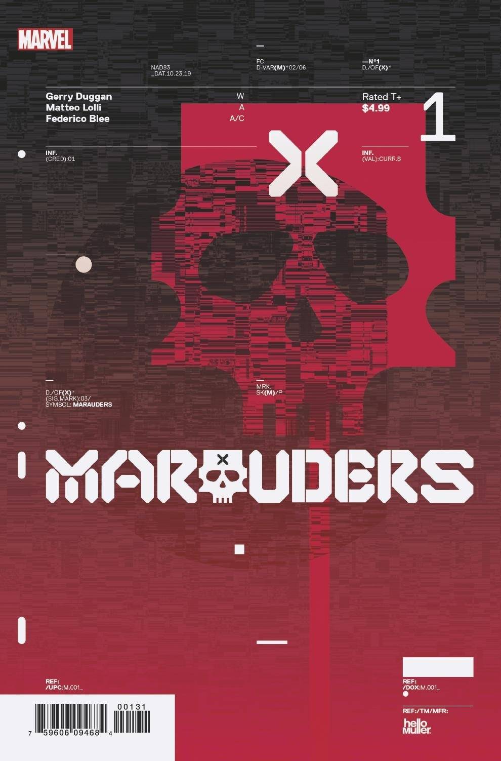 Marauders #1 Muller Design Variant