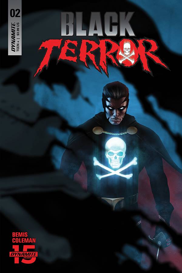 Black Terror #2 1:30 Rahzzah Blue Variant