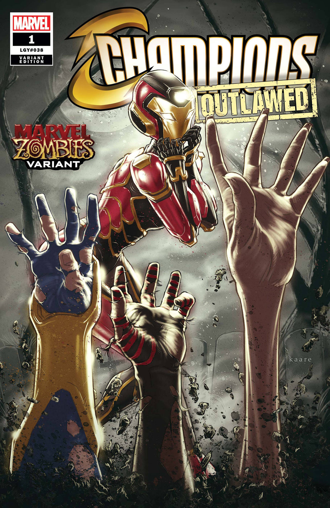 Champions #1 Andrews Marvel Zombies Var