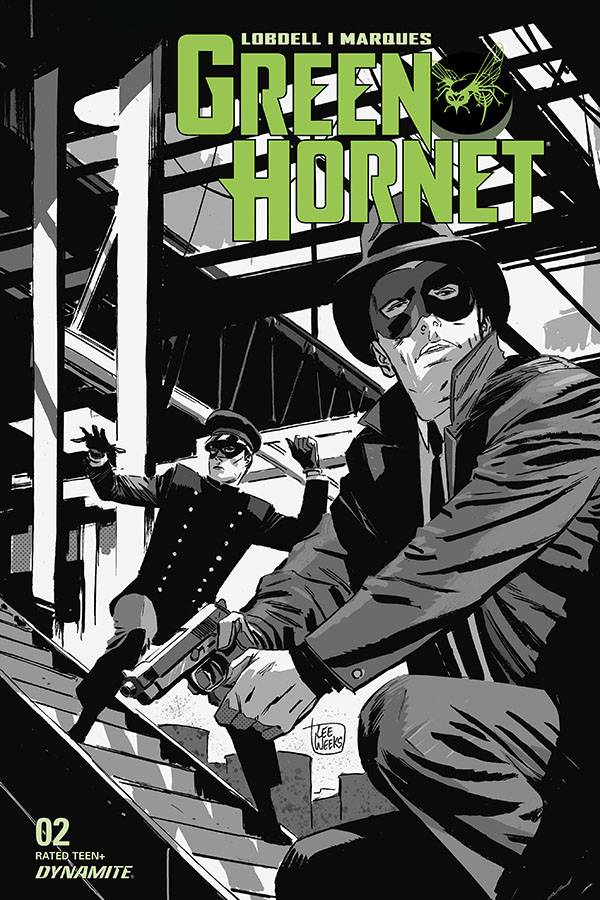 Green Hornet #2 1:20 Weeks B&W Variant