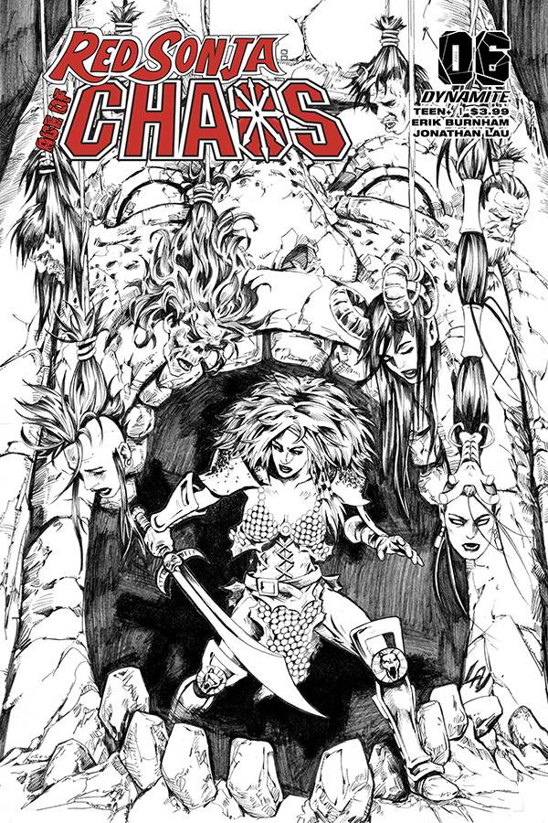 Red Sonja Age Of Chaos #6 35 Copy Lau B&W Foc Variant