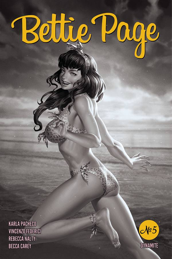 Bettie Page #5 1:20 Yoon B&W Variant