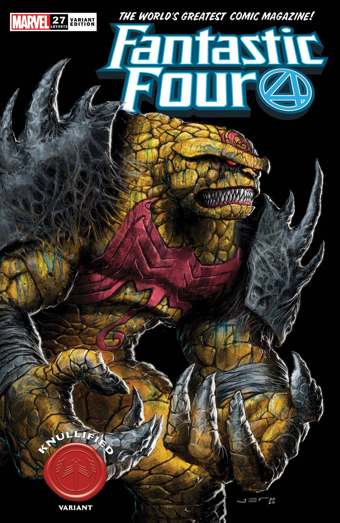 Fantastic Four #27 Ferreyra Knullified Variant Emp