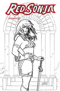 Red Sonja #22 1:10 Linsner B&W Variant