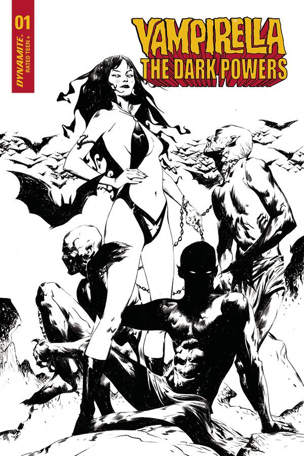 Vampirella Dark Powers #1 1:30 Lee B&W Demons Variant