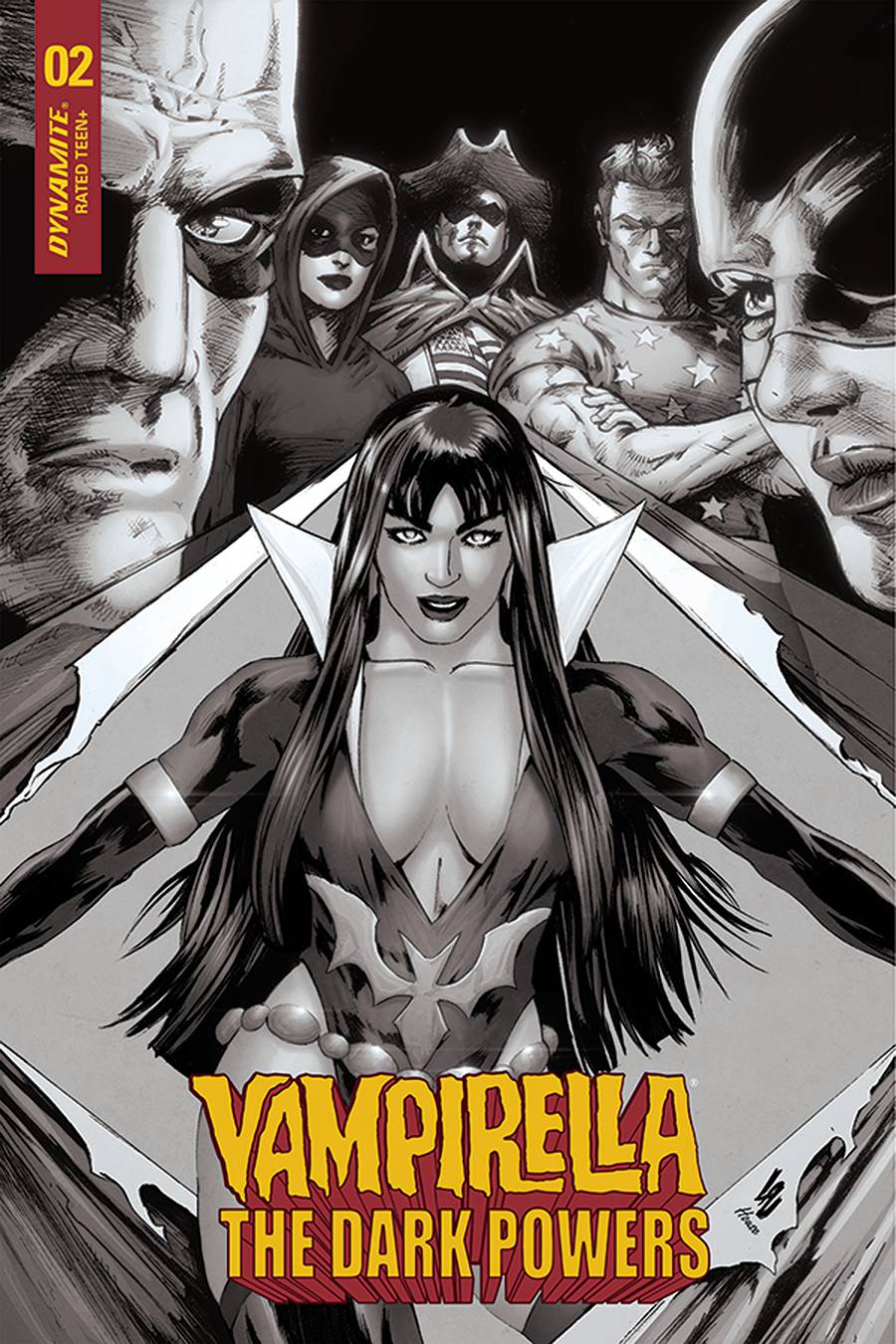 Vampirella Dark Powers #2 1:15 Lau B&W Variant