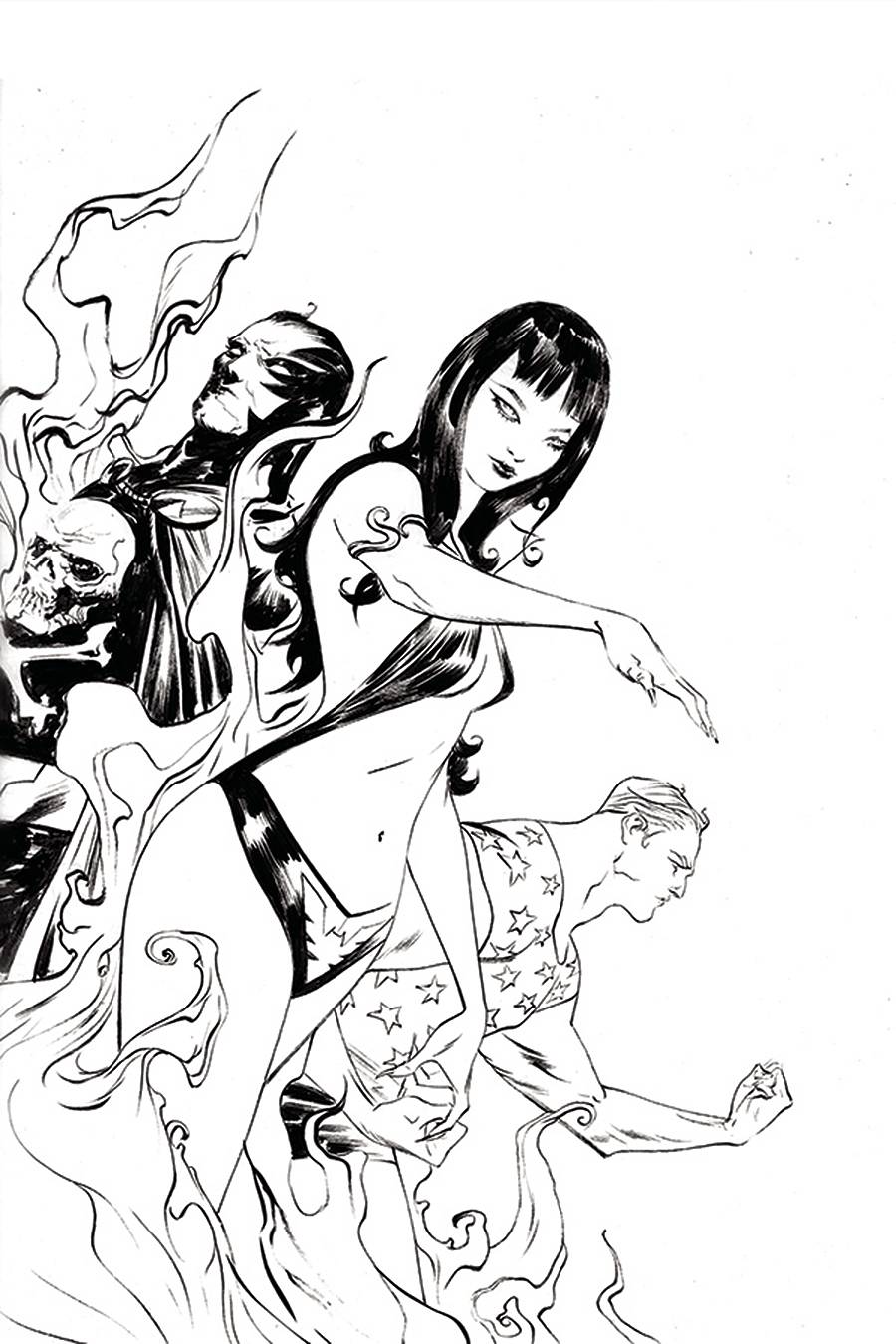 Vampirella Dark Powers #2 1:50 Lee B&W Virgin Variant