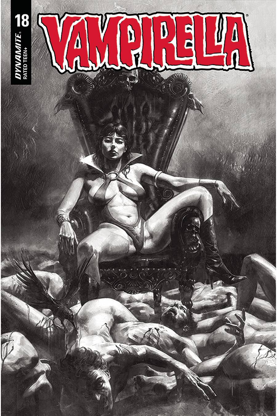 Vampirella #18 1:40 Mastrazzo B&W Variant